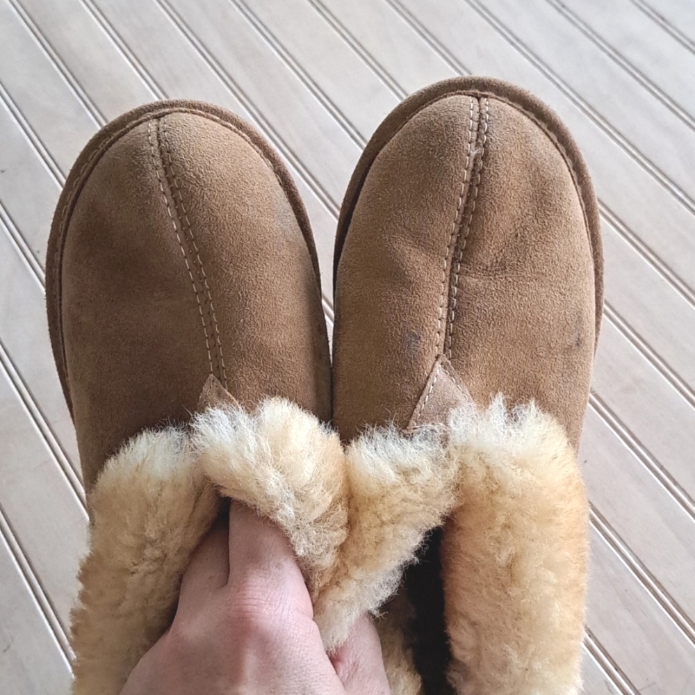 Cabela's Aquatred By Goodyear Short Ankle Winter Cozy Ugg Boots 5 Wide Leather - Picture 2 of 11